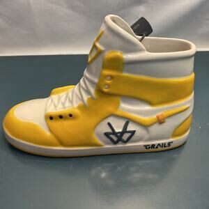 2019 Miami, Fl Numbered Air Grails Ceramic Shoe “Air Grails 1" Canary - yellow